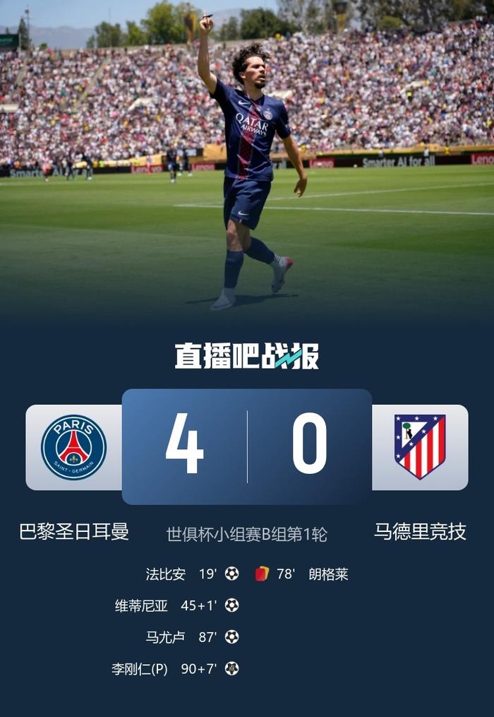 自由人破门得分，马竞实力碾压对手喜获一胜